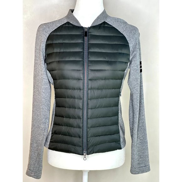 Ecoalf Green and Gray Puffer and Fabric Jacket  Small Size Eco-Friendly - Picture 1 of 5
